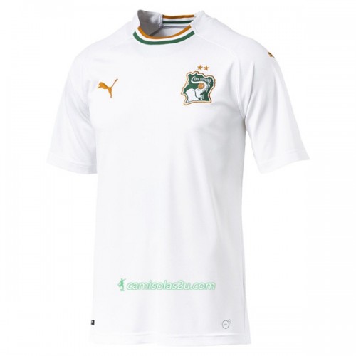 Camisolas de Futebol Costa do Marfim Equipamento Alternativa 2018 Manga Curta Camisolas de Futebol Costa do Marfim Equipamento Alternativa 2018 Manga Curta